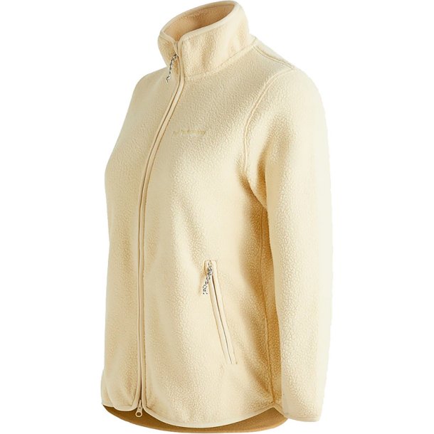 W Pile Zip Jacket White