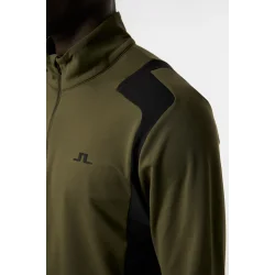Lukas Quarter Zip Mid Layer Green