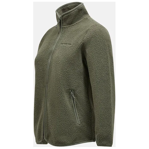 W Pile Zip Jacket Pine