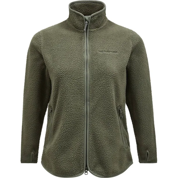 W Pile Zip Jacket Pine