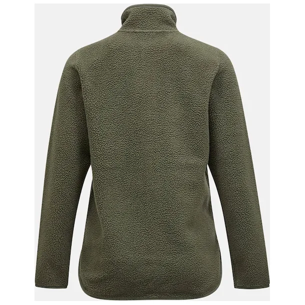 W Pile Zip Jacket Pine