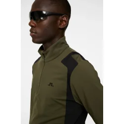 Lukas Quarter Zip Mid Layer Green