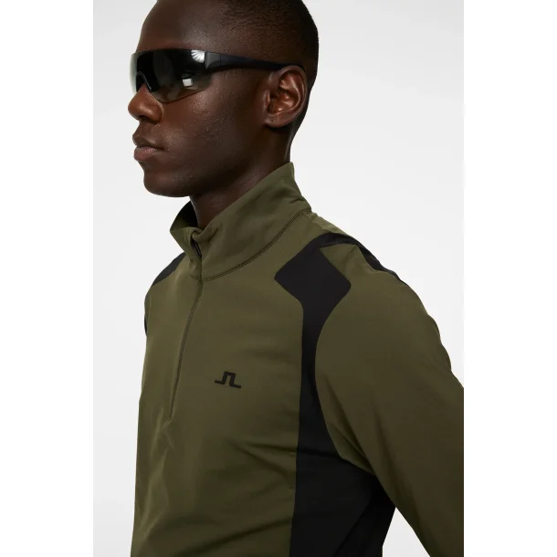 Lukas Quarter Zip Mid Layer Green
