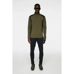Lukas Quarter Zip Mid Layer Green