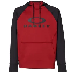 Bark DWR Fleece Hoody Black/Iron Red