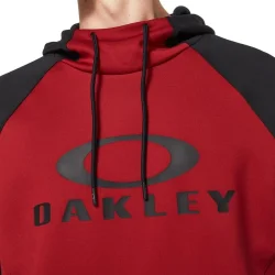 Bark DWR Fleece Hoody Black/Iron Red