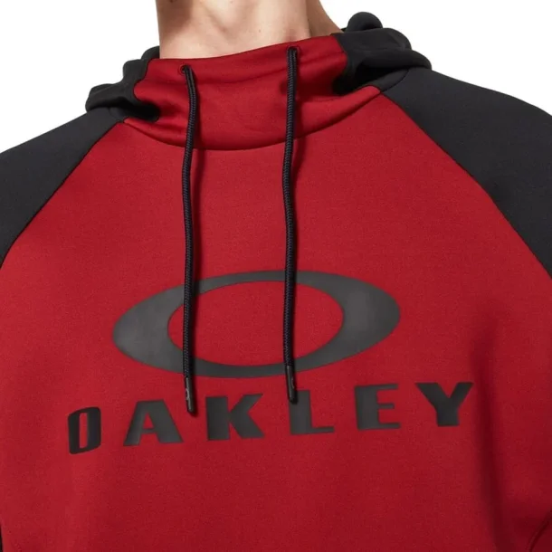 Bark DWR Fleece Hoody Black/Iron Red