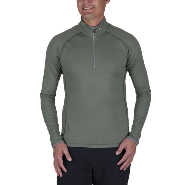 Feel Half-Zip Midlayer Green Smoke