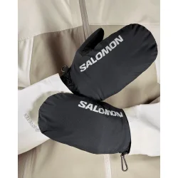 Cross Warm Mitten Black