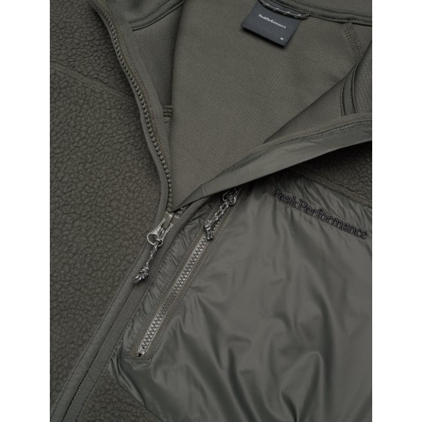 Pile Zip Jacket Olive